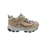 Adidasi dama Skechers D'lite Cousin 39, imitatie de piele, material textil, crem