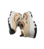 Adidasi dama Skechers D'lite Cousin 39, imitatie de piele, material textil, crem - imagine 4