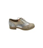Pantofi dama Pier One 36, piele, crem argintiu