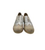 Pantofi dama Pier One 36, piele, crem argintiu - imagine 3