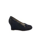 Pantofi dama Yessica 36, piele intoarsa, negru