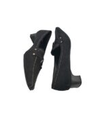 Pantofi dama Givliana 36, material textil, negru - imagine 4