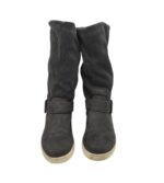 Cizme dama Fila 39, material textil, negru, imblanite - imagine 3