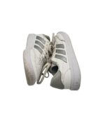 Adidasi dama Adidas 38, imitație de piele, alb gri - imagine 4