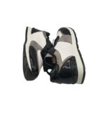 Adidasi copii 38, imitatie de piele, material textil, negru alb - imagine 4