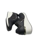 Adidasi dama Clara Barson ELI , imitatie de  piele, material textil, negru - imagine 4