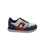 Adidasi dama Tommy Hilfiger , material textil, alb albstru