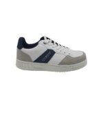 Adidasi barbati  Polo Mc , imitatie de piele, alb gri