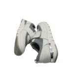 Adidasi dama Waldlaufer 38, piele, material textil, alb gri - imagine 4