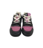 Adidasi dama Kappa 41, imitatie de piele, negru mov - imagine 3