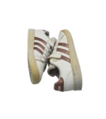 Adidasi copii Adidas 31, imitație de piele, alb - imagine 4