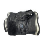 Cizme dama 40, material textil, imitatie de piele, negru , imblanite - imagine 4