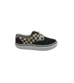 Tenisi copii Vans 35, material textil, piele intoarsa, negru alb