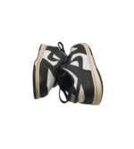 Adidasi copii Nike 35, imitație de piele, piele, alb negru - imagine 4