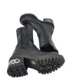 Ghete dama Piao Du 36, imitație de piele, negru, imblanite - imagine 4