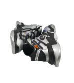 Adidasi dama Kisser 36, imitație de piele, gri negru - imagine 4