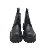 Ghete dama PiaoDu 36, imitație de piele, negru - imagine 3