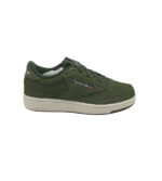 Adidasi barbati Reebok Club 44, piele intoarsa ,material textil, verde