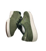 Adidasi barbati Reebok Club 44, piele intoarsa ,material textil, verde - imagine 4