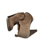 Botine dama Sacha 37, piele intoarsa, bej - imagine 4