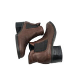 Botine dama Rieker 36, piele, maro - imagine 4