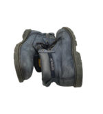 Ghete dama Caterpillar 38, piele, albastru - imagine 4