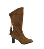 Cizme dama Peter Kaiser 37, piele intoarsa, maro