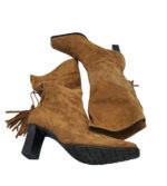 Cizme dama Peter Kaiser 37, piele intoarsa, maro - imagine 4