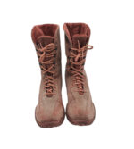 Ghete dama 36, piele intoatsa , bej - imagine 3