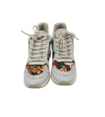 Adidasi dama Guess 37, imitație de piele, material textil, alb (talpa falsa) - imagine 3