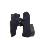 Mocasini dama Paul Green 39, piele intoarsa, bleumarin - imagine 4