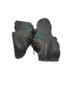 Adidasi dama Salomon 38, material textil, imitatie de piele, gri - imagine 4