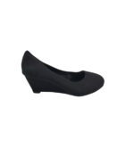 Pantofi dama Slin 40, material textil, negru
