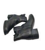 Botine dama Salamander 37, piele, negru, imblanite - imagine 4