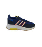 Adidasi barbati adidas Retropy 45, material textil, imitatie de piele, negru albastru
