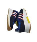 Adidasi barbati adidas Retropy 45, material textil, imitatie de piele, negru albastru - imagine 4