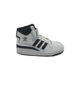 Adidasi unisex Adidas Forum Mid J 35, piele,  alb negru