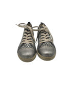 Tenisi dama Rieker 36, imitatie de piele, material textil, gri - imagine 3