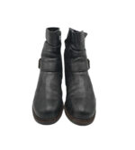 Ghete dama Luftpolster 37, imitație de piele, negru, imblanite - imagine 3