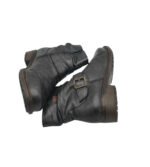 Ghete dama Luftpolster 37, imitație de piele, negru, imblanite - imagine 4