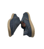 Espadrile barbati Crocs 45, material textil, albastru - imagine 4