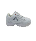 Adidasi dama Kappa 39, imitatie de piele, alb