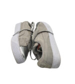 Tenisi dama Puma 39, piele intoarsa, gri - imagine 4