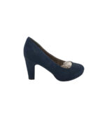 Pantofi dama Tamaris 40, material textil, albastru