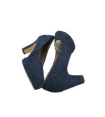 Pantofi dama Tamaris 40, material textil, albastru - imagine 4