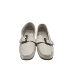 Mocasini dama 36, piele, alb - imagine 3