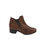 Botine dama Tamaris 38, piele, maro