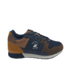 Adidasi barbati Polo Aces 01 45, imitatie de piele, material textil, maro