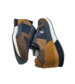 Adidasi barbati Polo Aces 01 45, imitatie de piele, material textil, maro - imagine 4