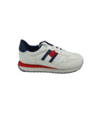 Adidasi dama Tommy Hilfiger 37, piele, imitatie de piele, alb